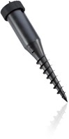 Leifheit ancre de sol pour séchoir rotatif plastique avec tige de rotation - diamètre 50 mm - noir