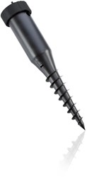 Leifheit ancre de sol pour séchoir rotatif plastique avec tige de rotation - diamètre 50 mm - noir