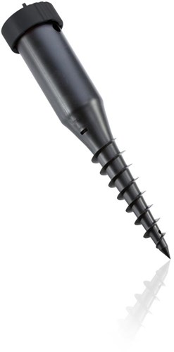 Leifheit ancre de sol pour séchoir rotatif plastique avec tige de rotation - diamètre 50 mm - noir
