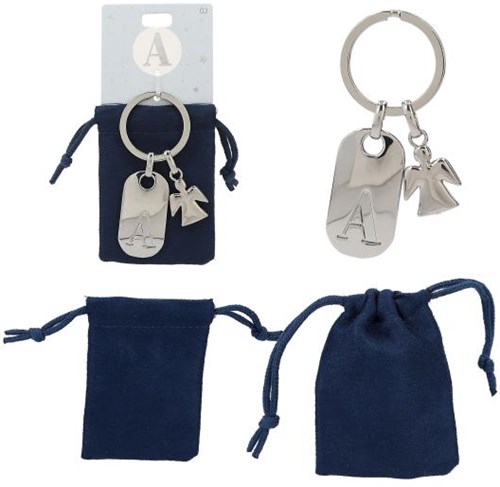 Depesche porte-clés ange gardien lettre - accessoire personnalisé-3