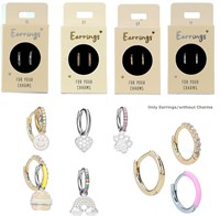Depesche boucles d'oreilles bijoux enfant - boucles rondes colorées argent-2