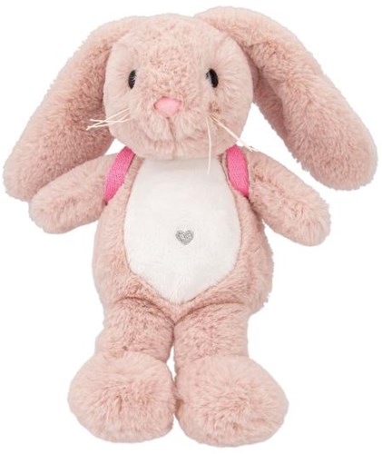 Depesche Princess Mimi peluche lapin Nelly avec sac à dos peluche rose-2