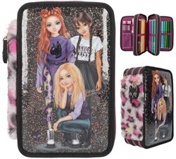 TOPModel 3-vaks etui REBEL KITTTY