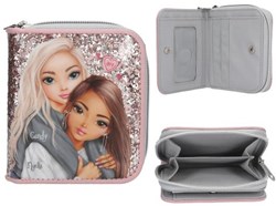 Depesche TOPModel portefeuille - MY BFF - paillettes gris rose