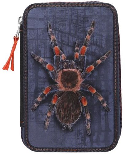 Depesche Adventure World trousse - 2 compartiments, araignée, bleu, fournitures scolaires-2