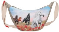 Depesche Miss Melody sac bandoulière - petit sac demi-lune POPPY SAND chevaux-2