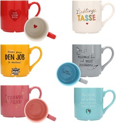 Depesche mug en porcelaine 300ml avec citation inspirante et accents dorés