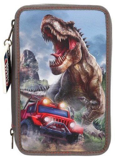 Depesche trousse dinosaure - trousse scolaire 3 compartiments NEW WORLD-2