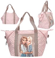 Depesche sac de sport TOPModel DOTS rose polyester scintillant