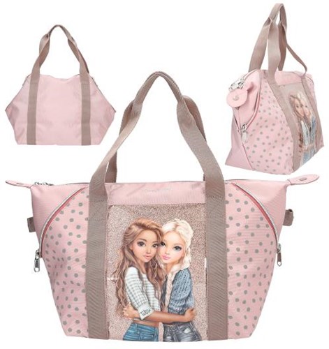 Depesche sac de sport TOPModel DOTS rose polyester scintillant