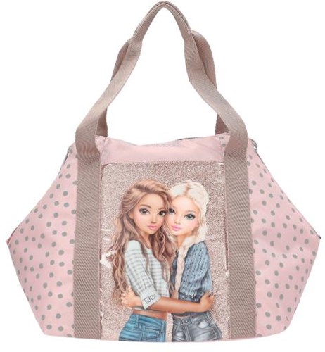Depesche sac de sport TOPModel DOTS rose polyester scintillant-3