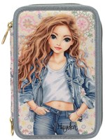 Depesche TOPModel trousse 3 compartiments bleu festival fun set scolaire-2
