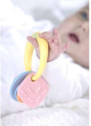 Tolo Baby Dentition & Hochet en 1 - Couleur pastel