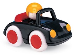 Tolo voiture jouet sportive - cabriolet noir pour enfants