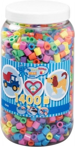 Hama Maxi Perles à Repasser Couleurs Pastel - 1400 pièces coffret créatif-2