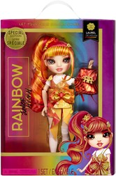 Rainbow High poupée Junior High - poupée de mode Laurel DeVious orange édition spéciale