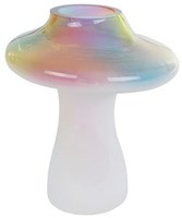 Beeld vase champignon rainbow verre accessoire déco coloré maison