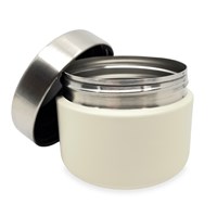 Smikkels boîte à fruits inox enfants 420ml blanc doux - boîte à goûter école-2