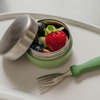 Smikkels boîte à fruits inox enfant 280ml vert - boîte à snack durable-3