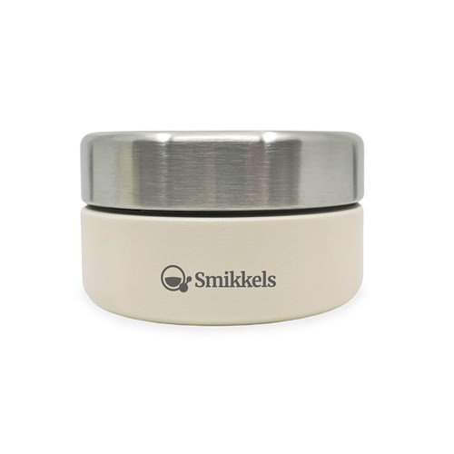Smikkels - Boîte à aliments inox 280ml blanc - boîte à goûter enfant