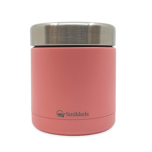 Smikkels thermos foodjar - Contenant à lunch inox rose 350ml