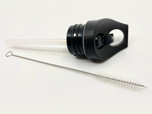 Smikkels - Bouchon en paille pour gourde - Noir