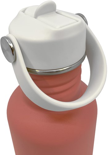 Smikkels gourde inox rose 350ml - bouteille enfant étanche école-2