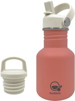 Smikkels gourde inox rose 350ml - bouteille enfant étanche école