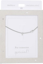 Depesche collier Heart of Gold argenté avec lettre I femme
