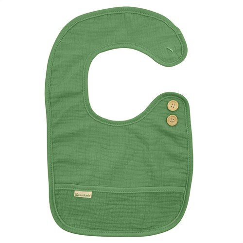 Smikkels - Bavoir en coton L - Vert
