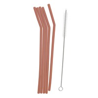 Smikkels - Pailles en silicone - Rose