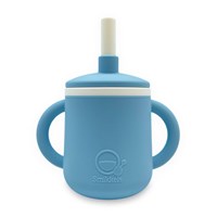 Smikkels - Gobelet enfant en silicone avec oreilles - Bleu