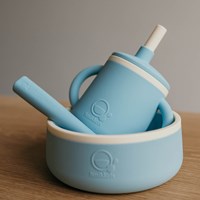 Smikkels - Gobelet enfant en silicone avec oreilles - Bleu-3