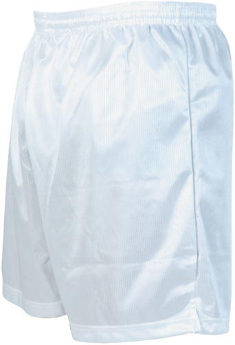 Precision short de football micro-rayures blanc adulte L sport