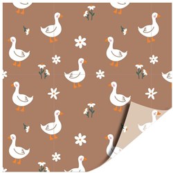 Peluche oie jouet en peluche marron beige 50cm pour enfants