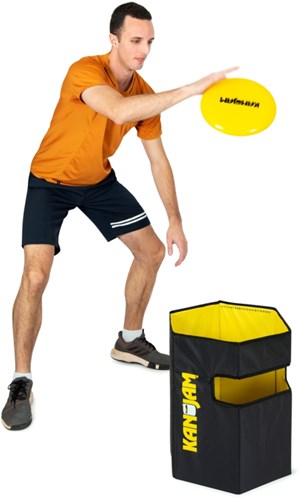 KanJam jeu de frisbee Pack'N Go jaune - jeu de voyage extérieur-2