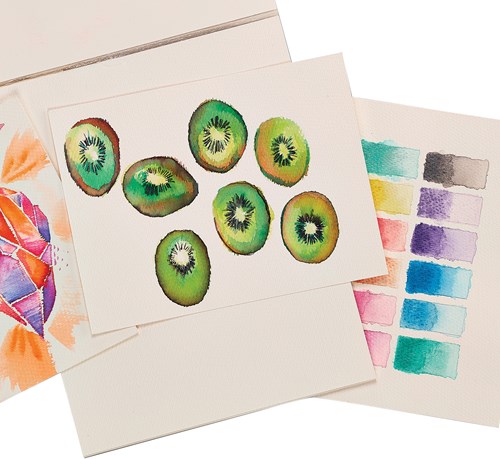 Ooly papier aquarelle Chroma Blends poids lourd - 15 feuilles multicolores-3