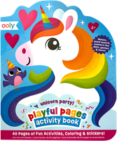 Ooly livre d'activités fête licorne avec autocollants et jeux 60 pages