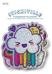 Ooly stickers vinyle arcs-en-ciel paillettes holographiques 4 pièces