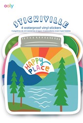 Ooly set de stickers Stickiville Wild Outdoors vinyle pour enfants