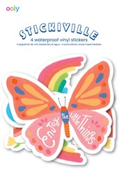 Ooly stickers vinyle Stickiville Dream - 4 feuilles découpées colorées