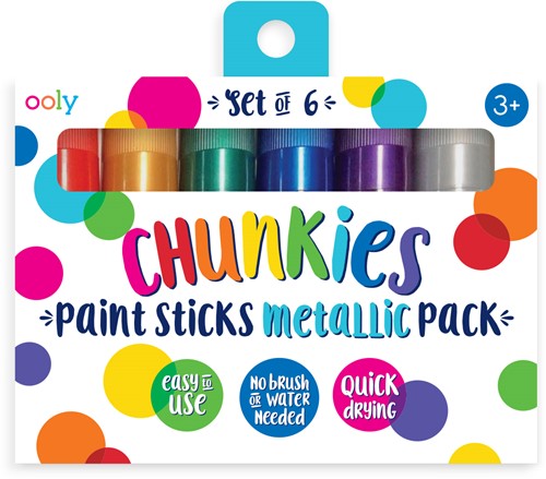 Ooly Chunkies Bâtons de peinture métallisée