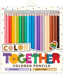 Ooly crayons de couleur Color Together - 24 pièces - avec tons de peau