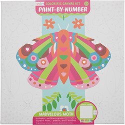 Ooly kit peinture par numéros sur toile - Marvelous Moth - kit créatif