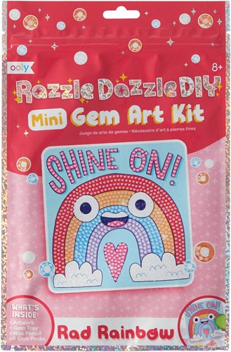 Ooly kit créatif mini art de gemmes Rad Rainbow arc-en-ciel scintillant