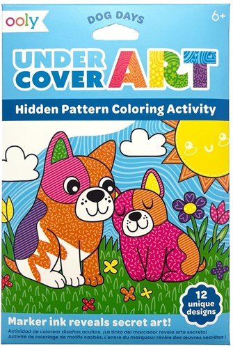 Ooly livre de coloriage motifs cachés Dog Days - activité créative