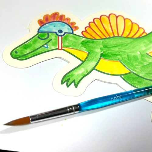 Ooly set de peinture aquarelle jouet - Playful Painters dinosaures à peindre-3