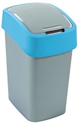 Curver Pacific Flip Bin 45L zilver/blauw