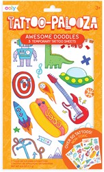 Ooly tatouages temporaires enfants Awesome Doodles - set Tattoo Palooza