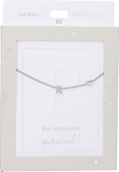 Depesche collier Heart of Gold argenté avec lettre R